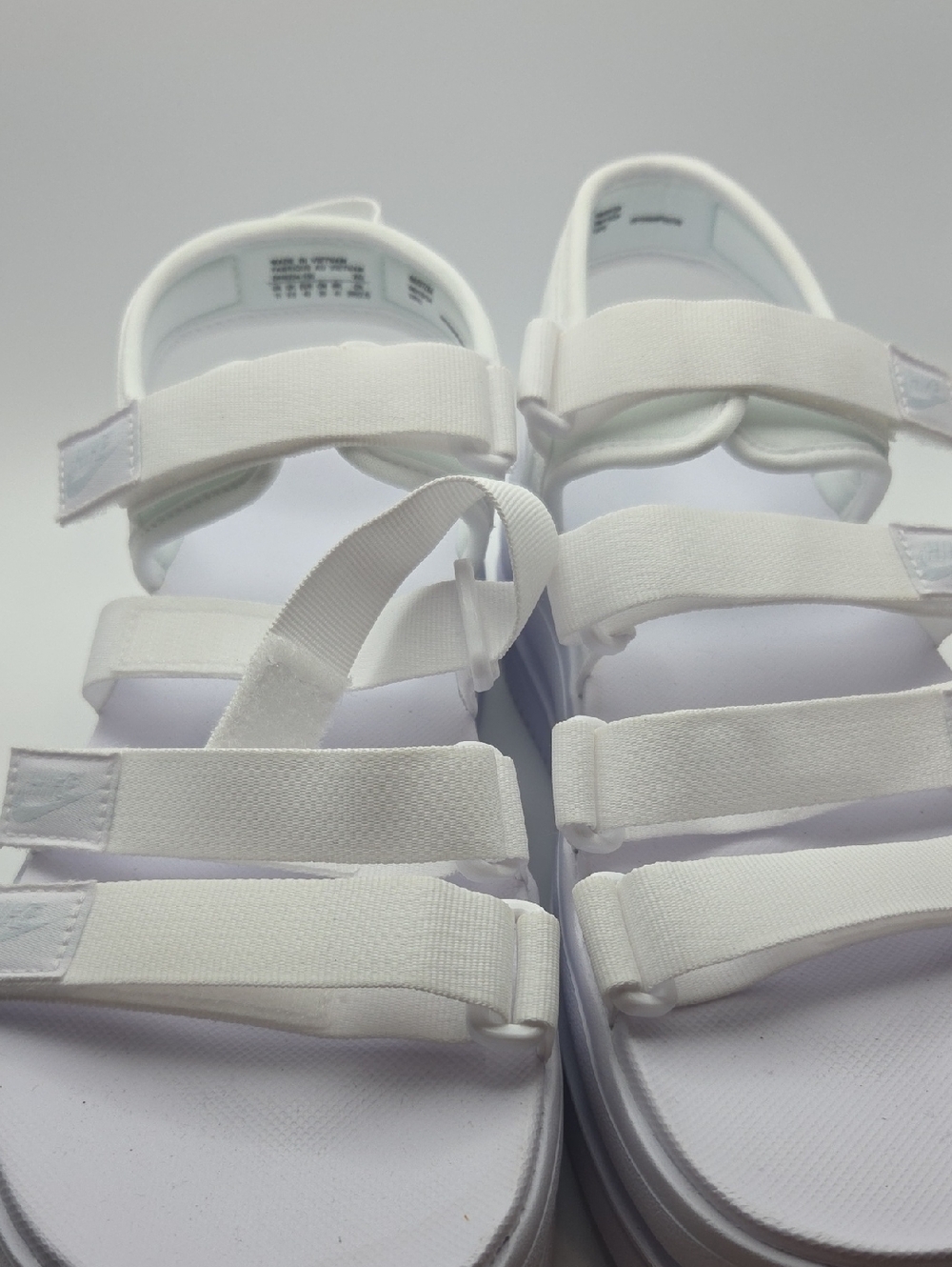 Womens Nike Icon White Adjustable Strap Sandals